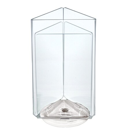 Azar Displays Three-Sided Revolving Sign and Menu Holder, 5.5 in. W x 8.5 in. H 193730-WHT